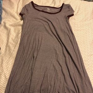 Striped dress mid length
